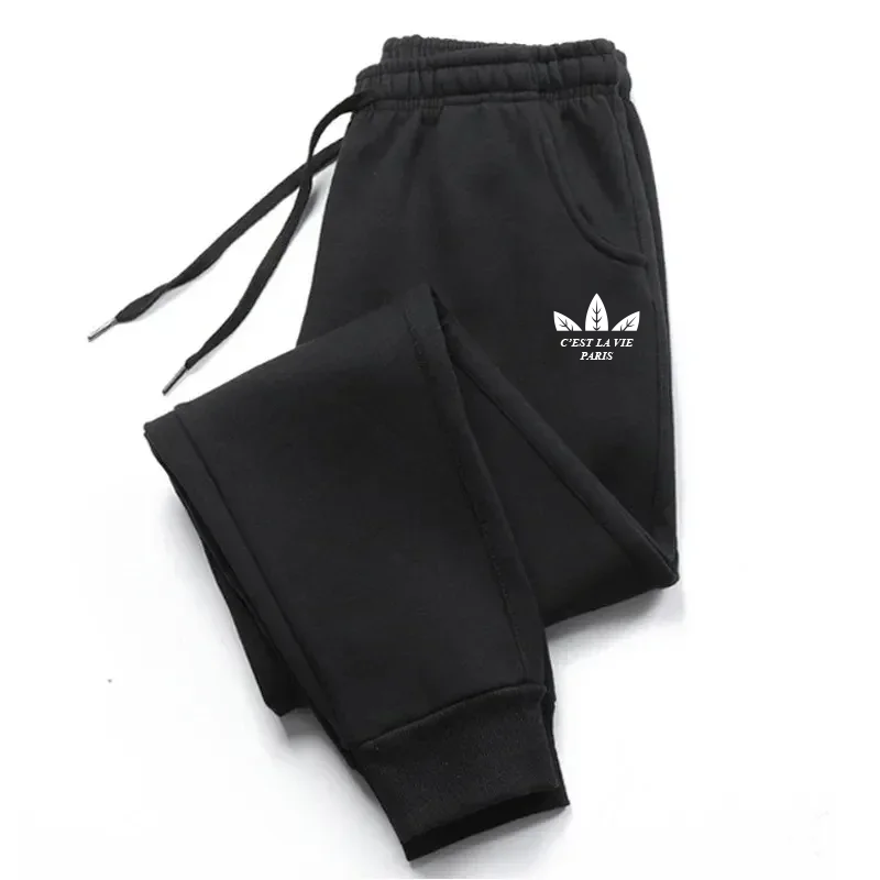 Running Gear Winter - Celana kasual pria, pakaian olahraga musim