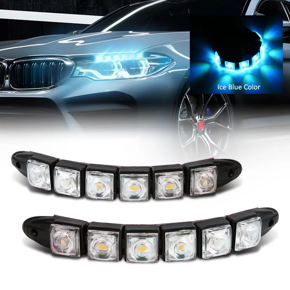 Lampu DRL anti air LED, lampu  - Running Headlamp Led ulasan dan harga