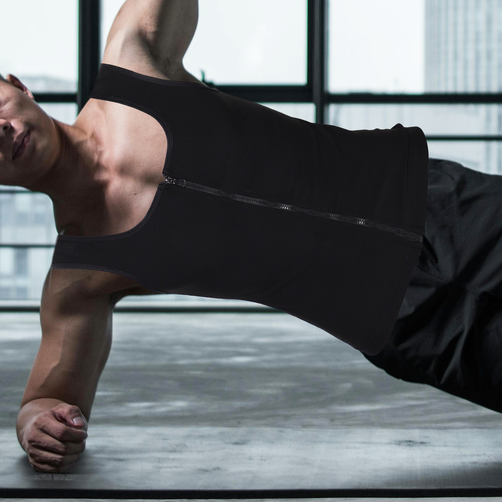 Rompi Olahraga Pria dengan Rit - Running Gear Tank ulasan dan harga
