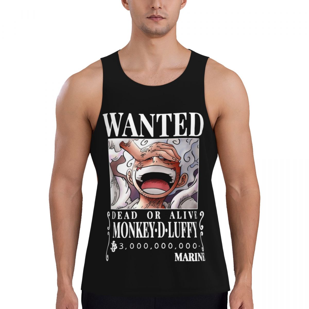 Graphic Luffy Wanted Bounty Ni - Running Gear Tank ulasan dan harga